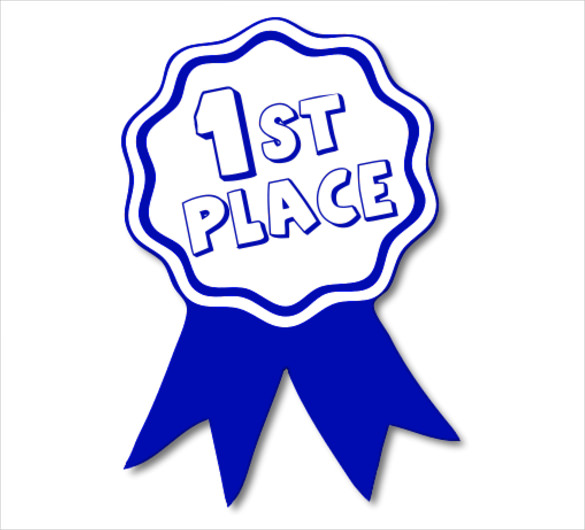 Ribbon template incep imagine. Award clipart printable