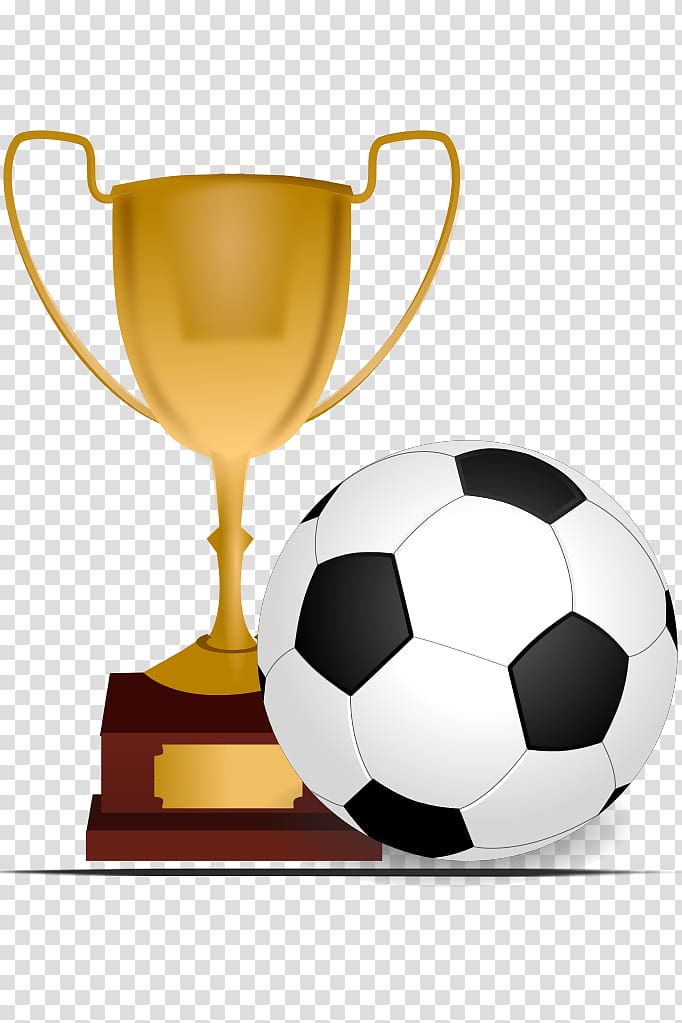 Clipart football award. Soccer ball and trophy