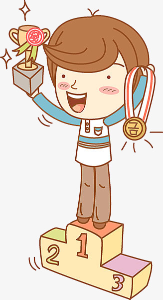 Awards clipart. One who receives hand