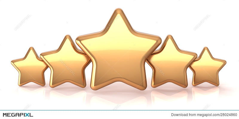 Awards clipart service award. Gold stars five golden