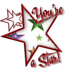 awards clipart shining star