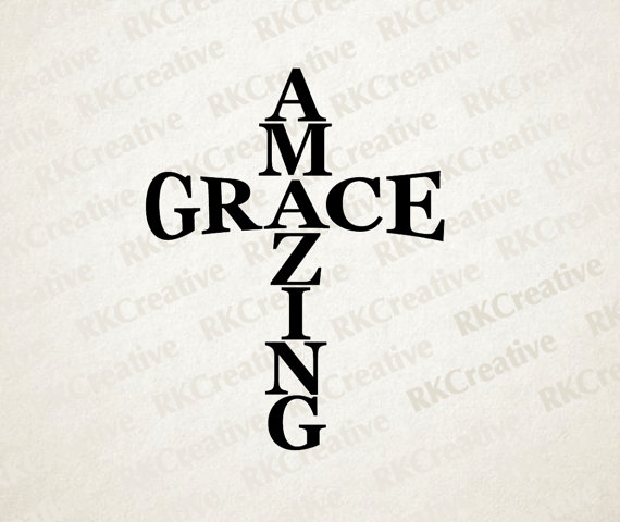 awesome clipart amazing grace word