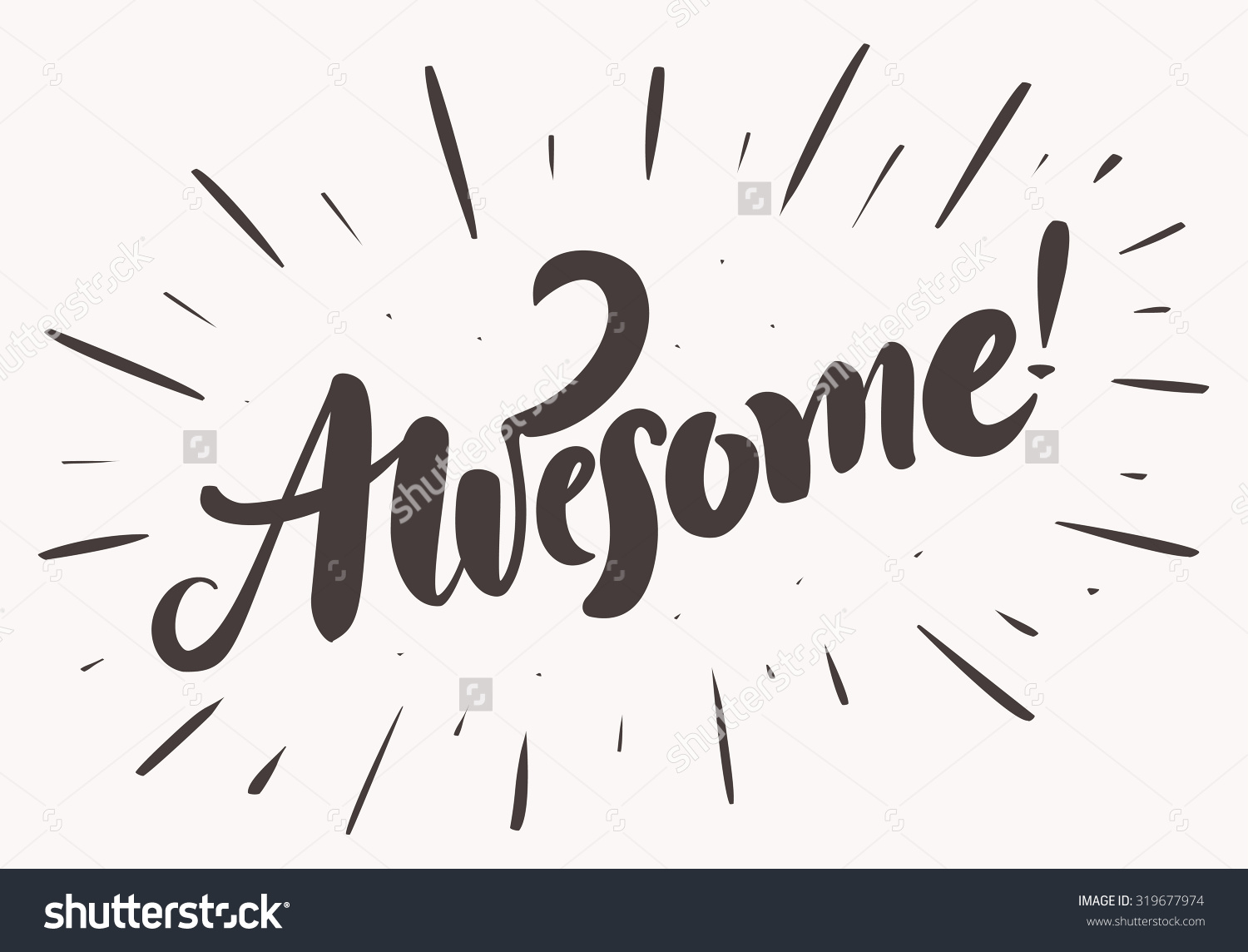 awesome clipart black and white