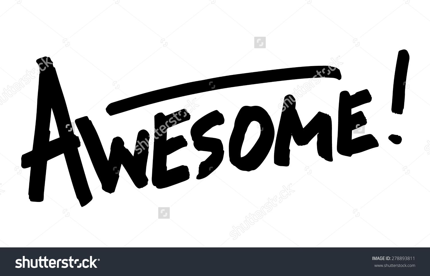 awesome clipart black and white
