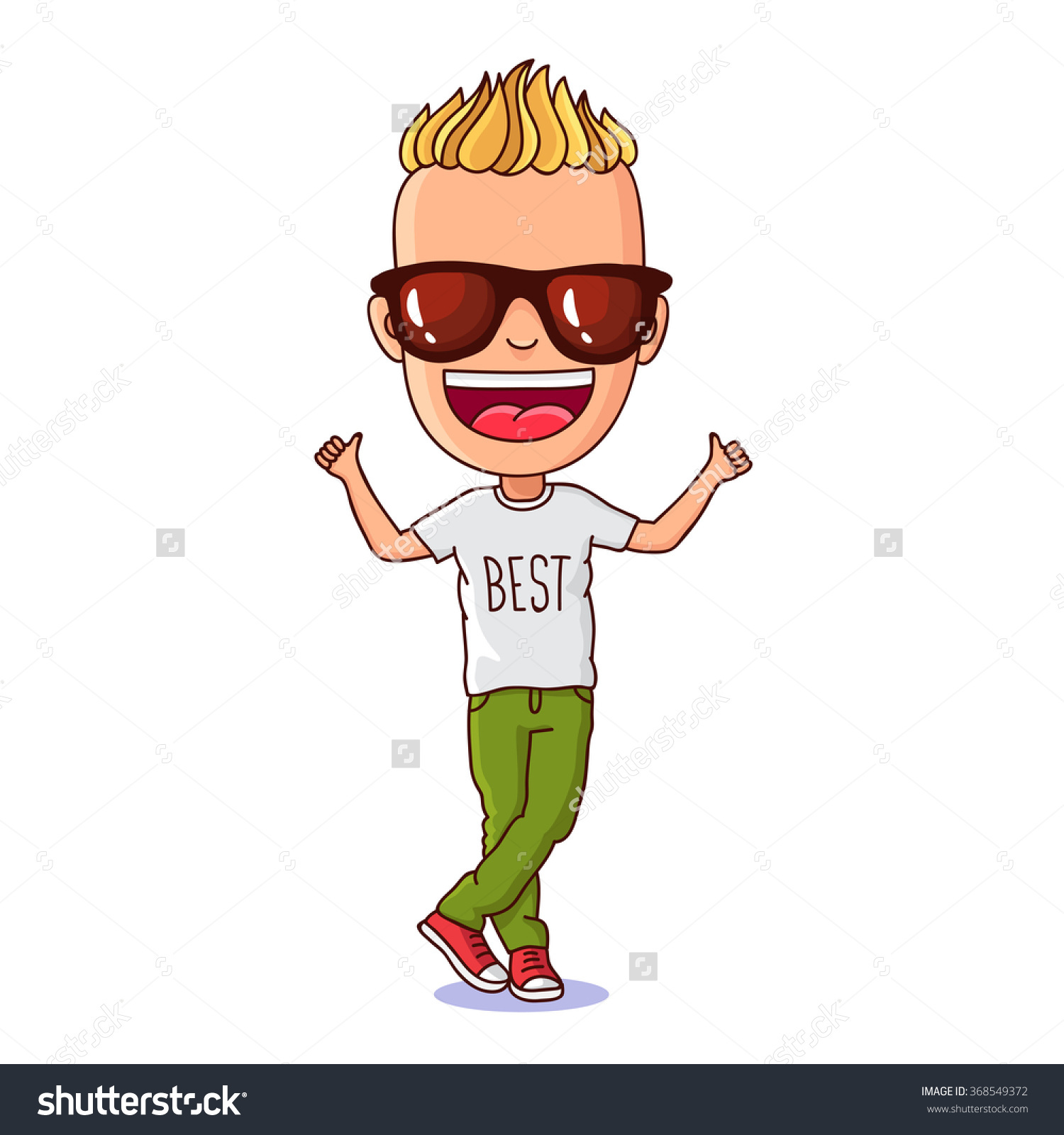 awesome clipart cool kid