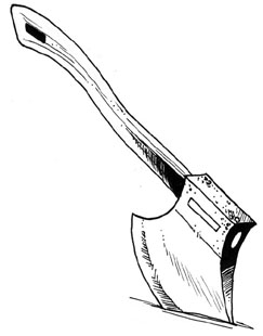 Axe clipart black and white. Ax station 
