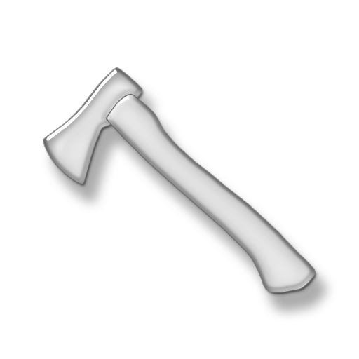Hand tool hatchet clip. Ax clipart silver axe