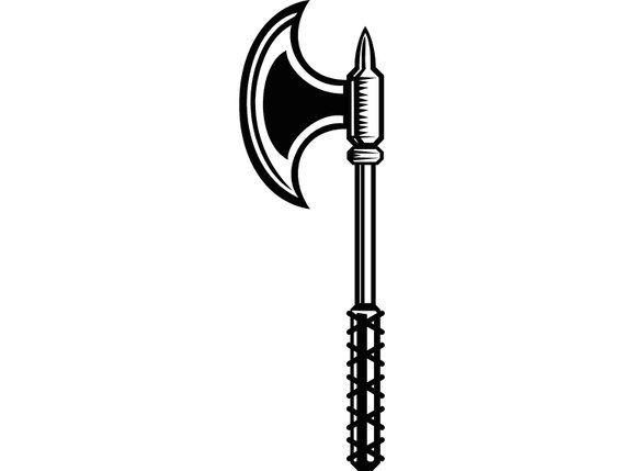 Axe fantasy weapon blade. Ax clipart viking