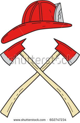 Ax clipart wildland firefighter. Drawing sketch style illustration