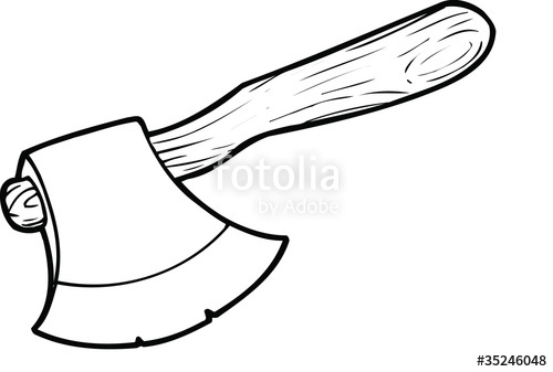 Ax clipart wood axe. Stock image and royalty