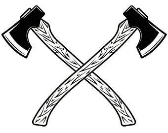 Axe chop etsy logo. Lumberjack clipart woodcutter