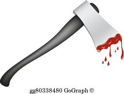 axe clipart bloody