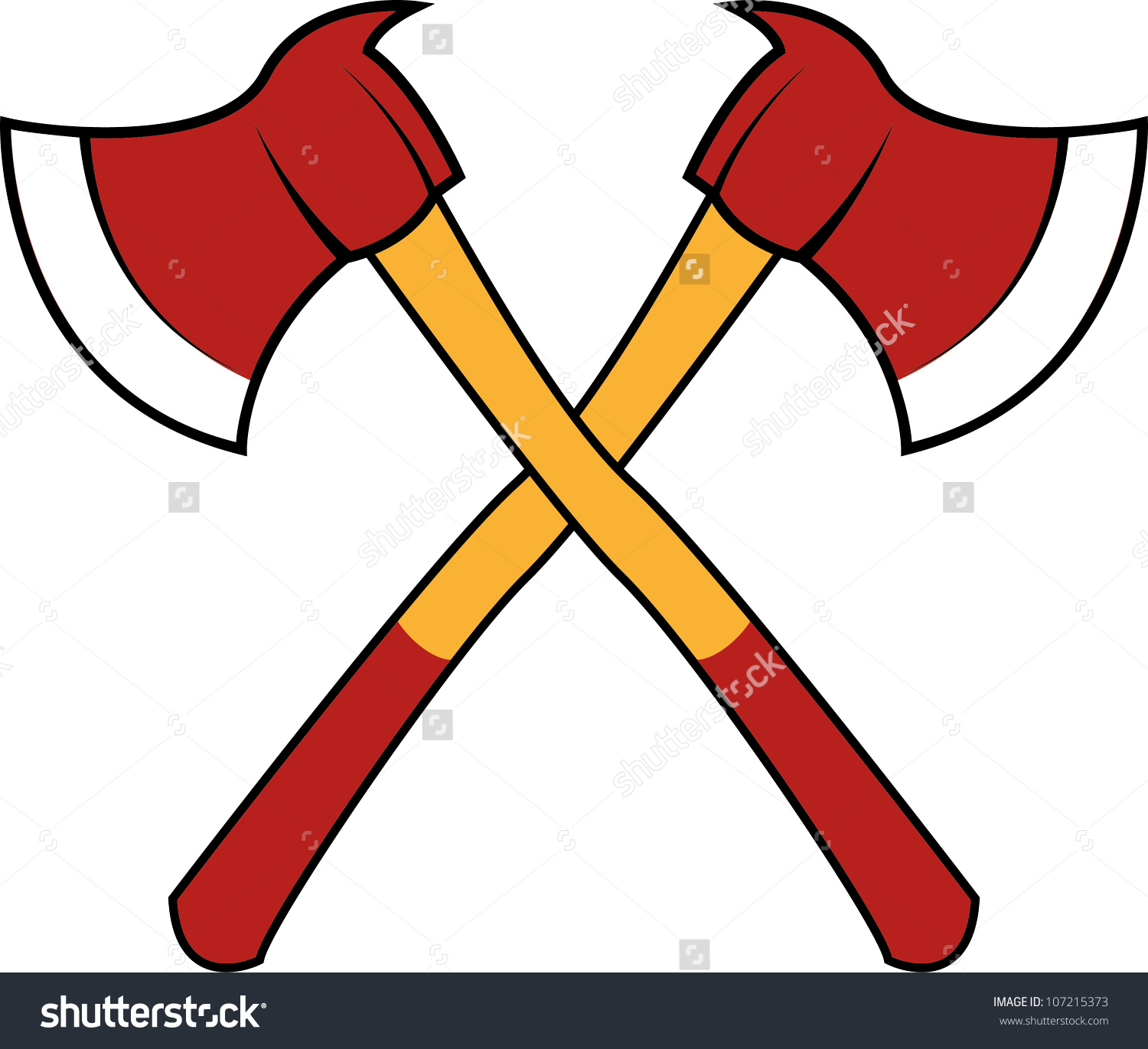 Firefighter axe pencil and. Ax clipart crossed fire