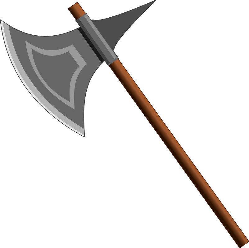 medieval clipart battle axe