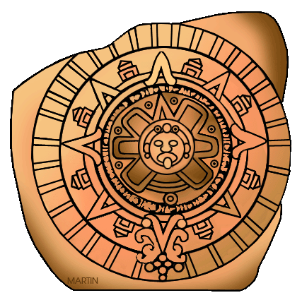 aztec clipart aztec calendar