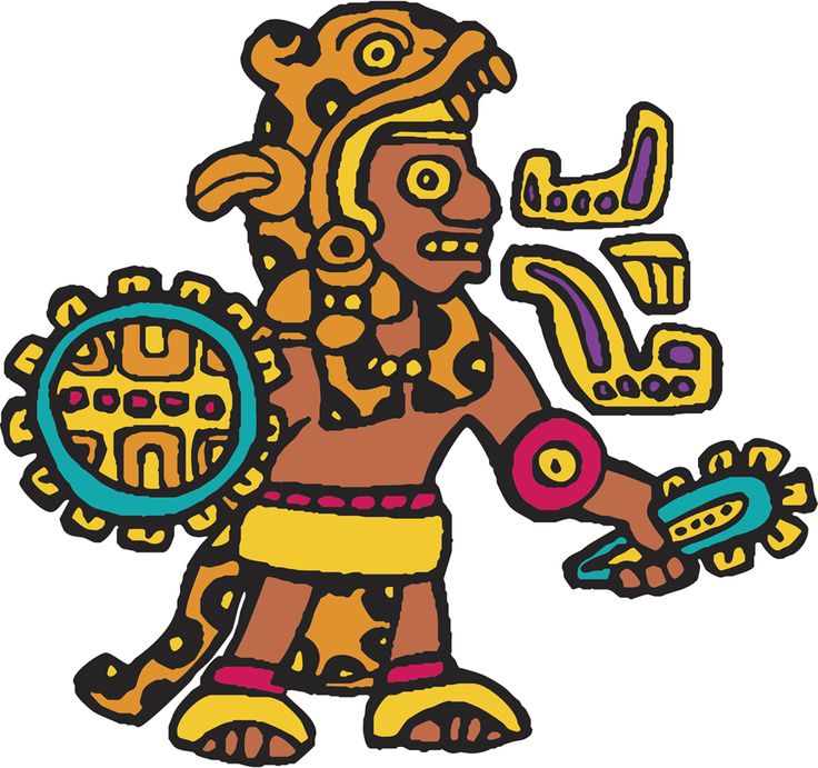 aztec clipart aztec god