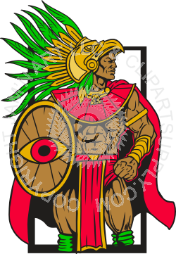 aztec clipart aztec warrior