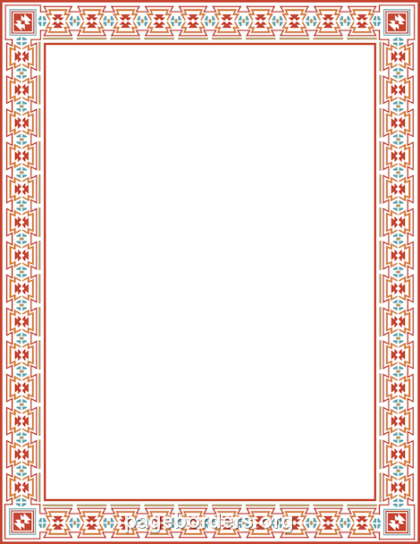 aztec clipart border