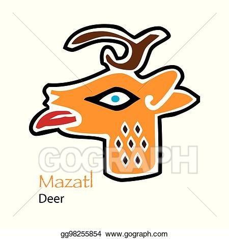 deer clipart aztec