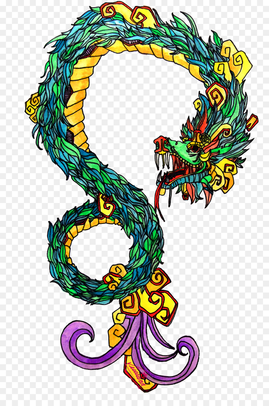 aztec clipart feathered serpent
