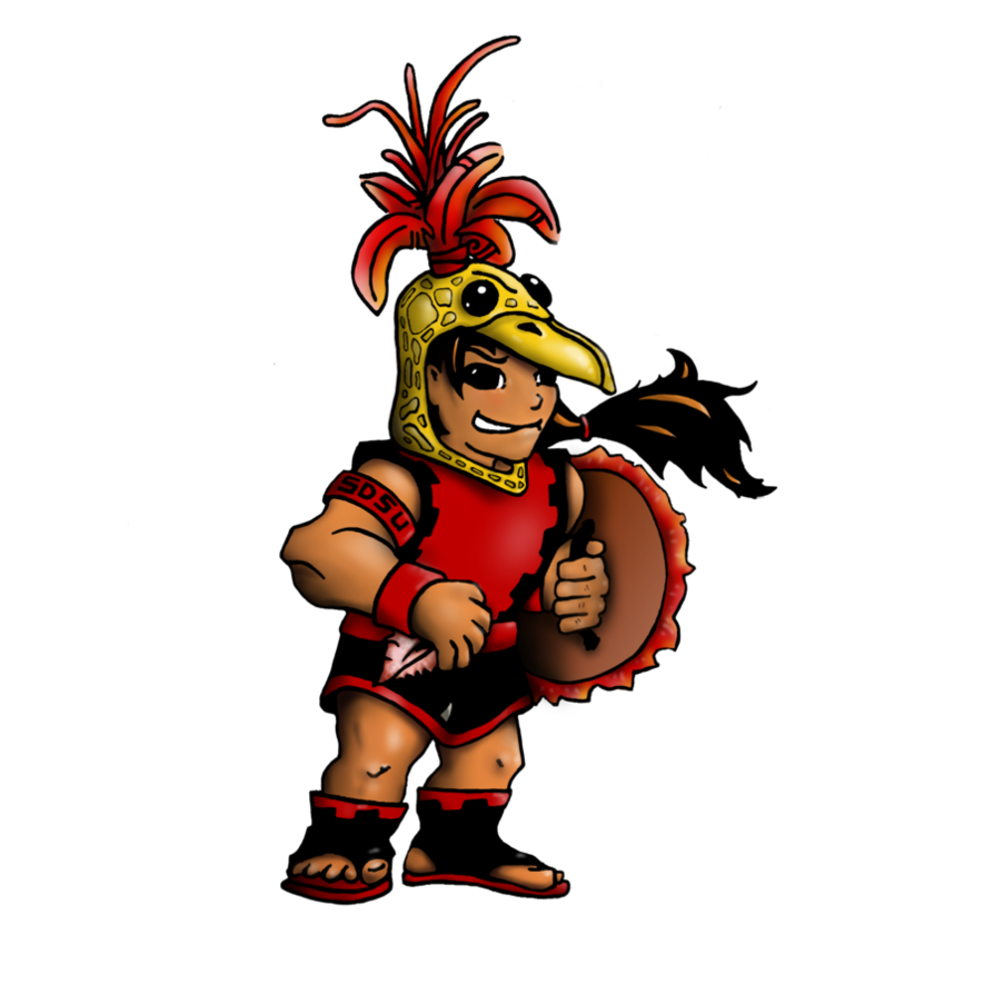 Sdsu chibi by evoluzione. Warrior clipart aztec