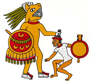 Aztec clipart soldier. Chimalli 
