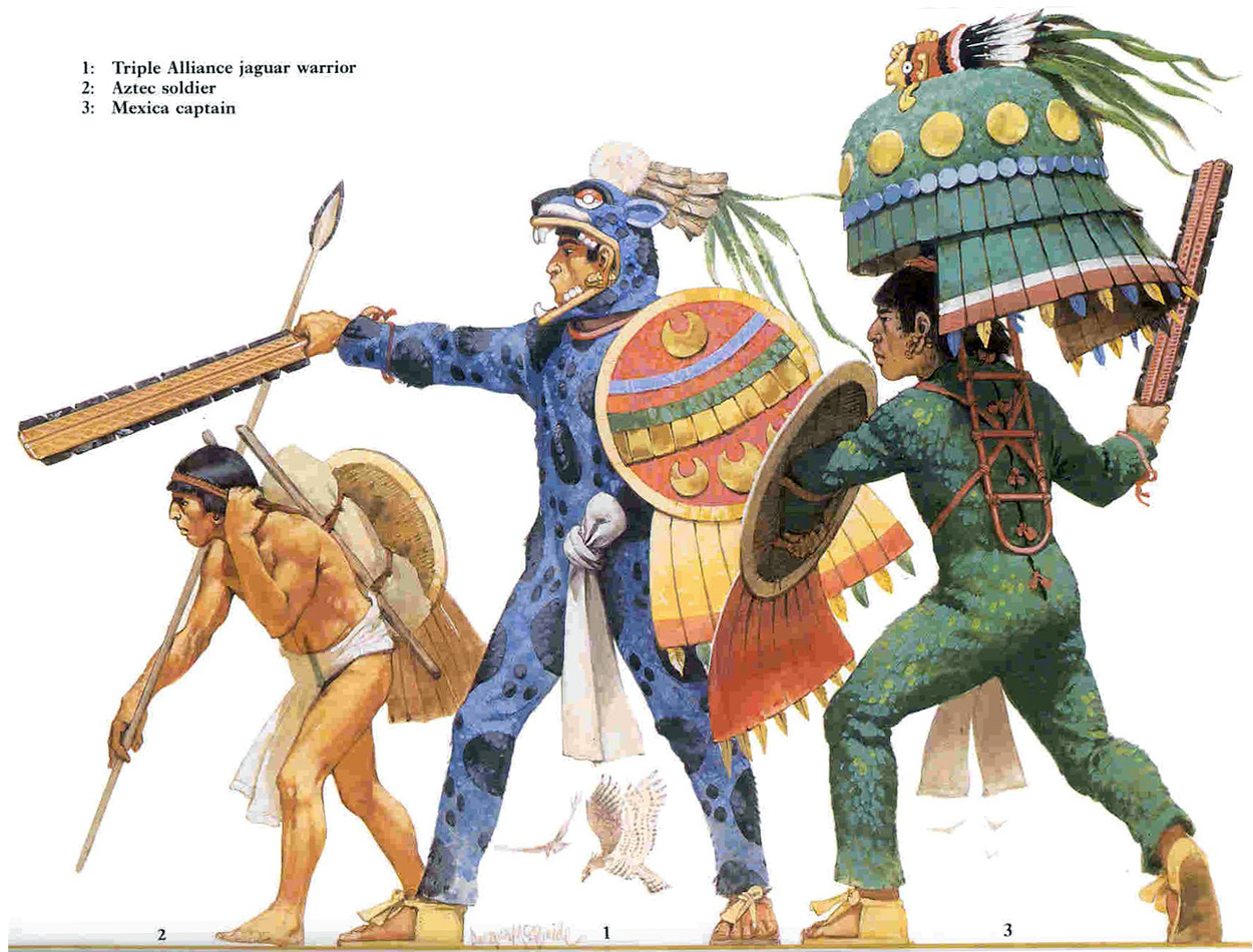Warfare and expansionism sacrifice. Aztec clipart soldier