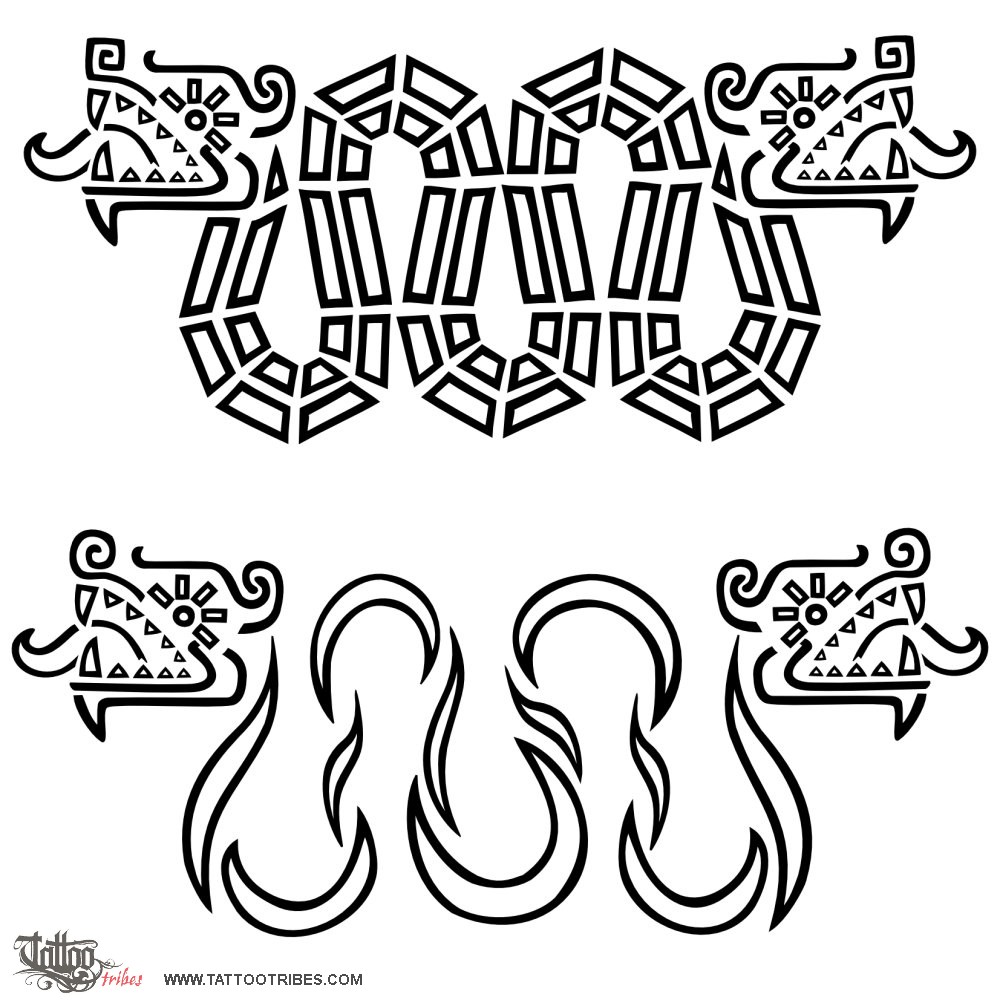 aztec clipart two headed