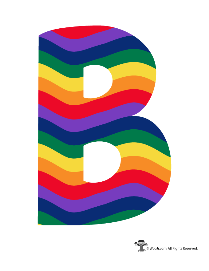 b in bubble letters