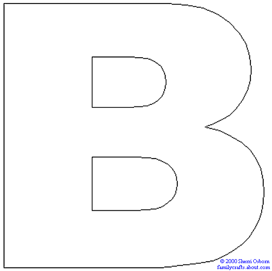 b clipart capital letter