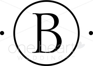B circle monogram