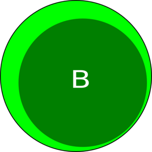 b clipart green