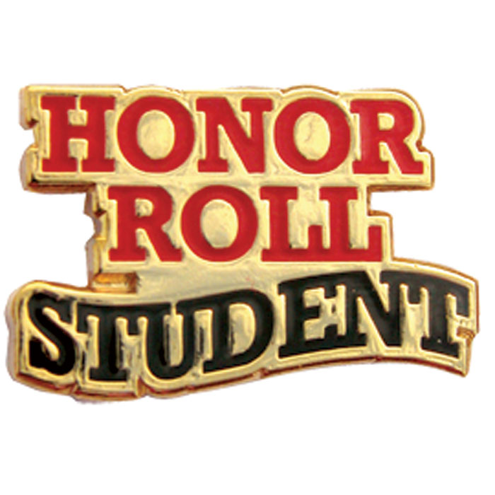 Student pin jones school. B clipart honor roll