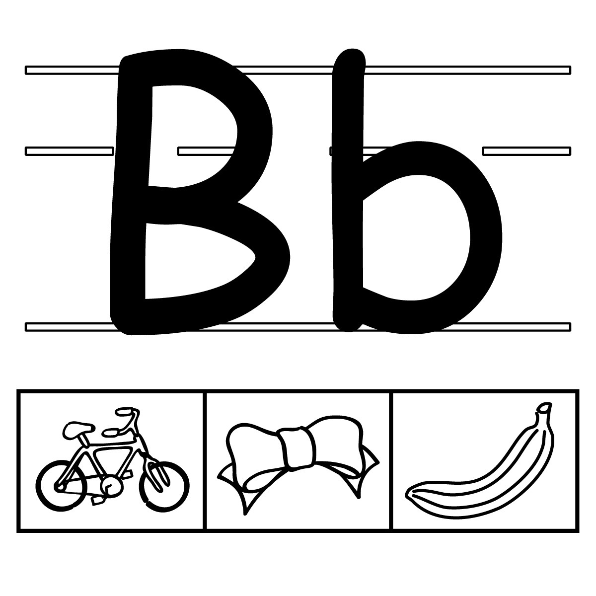 b clipart lettee