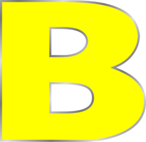 b clipart letter b