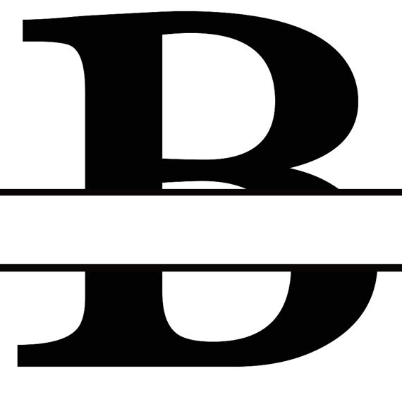 B monogram