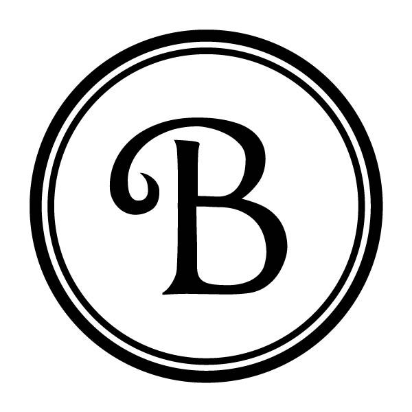 b clipart monogram