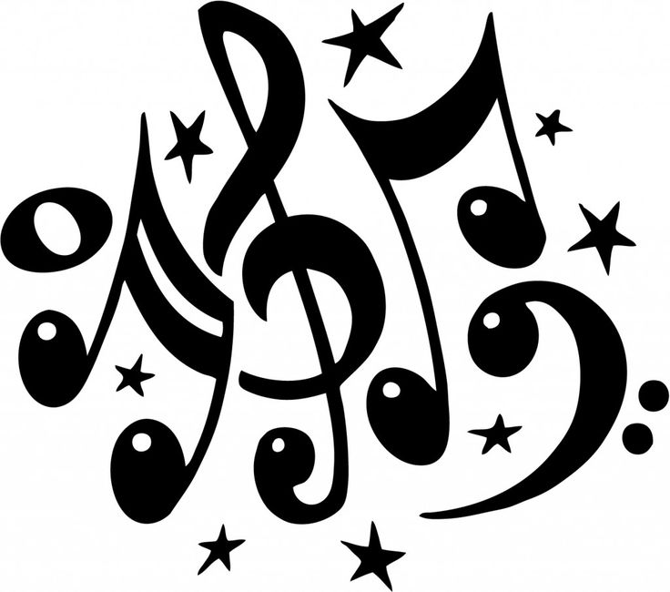 b clipart music note