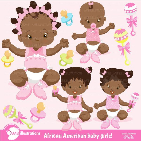 babies clipart african american