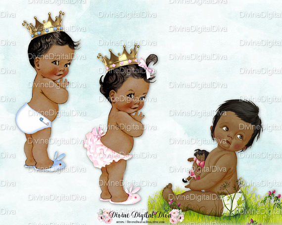 babies clipart african american