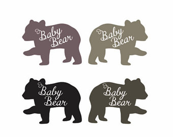 babies clipart bear cub