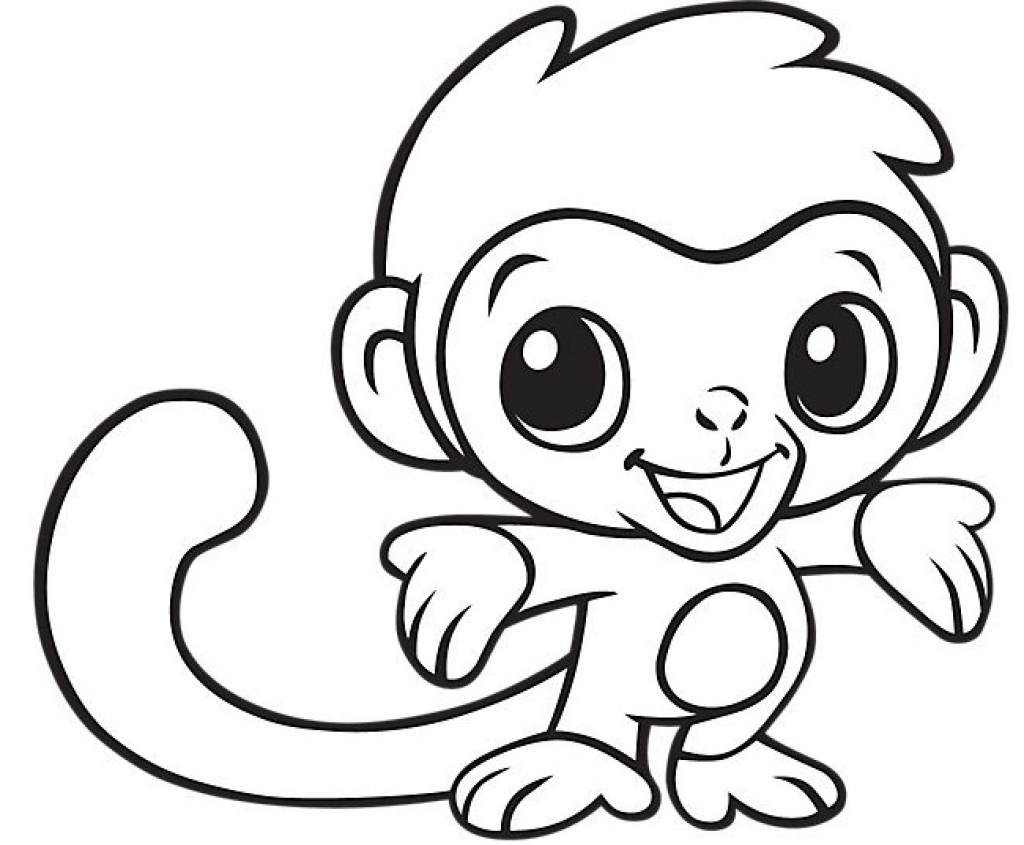 Drawing monkey at getdrawings. Babies clipart easy