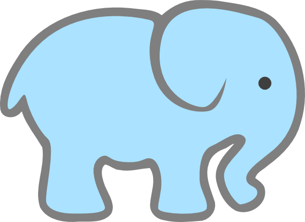 elephant clipart template
