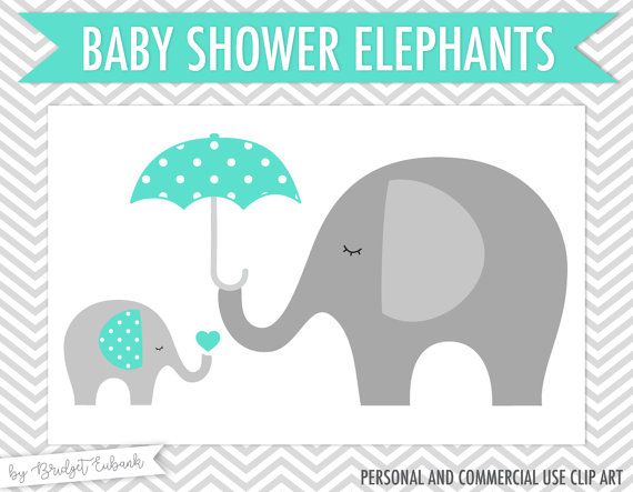 Baby shower clip art. Babies clipart elephant