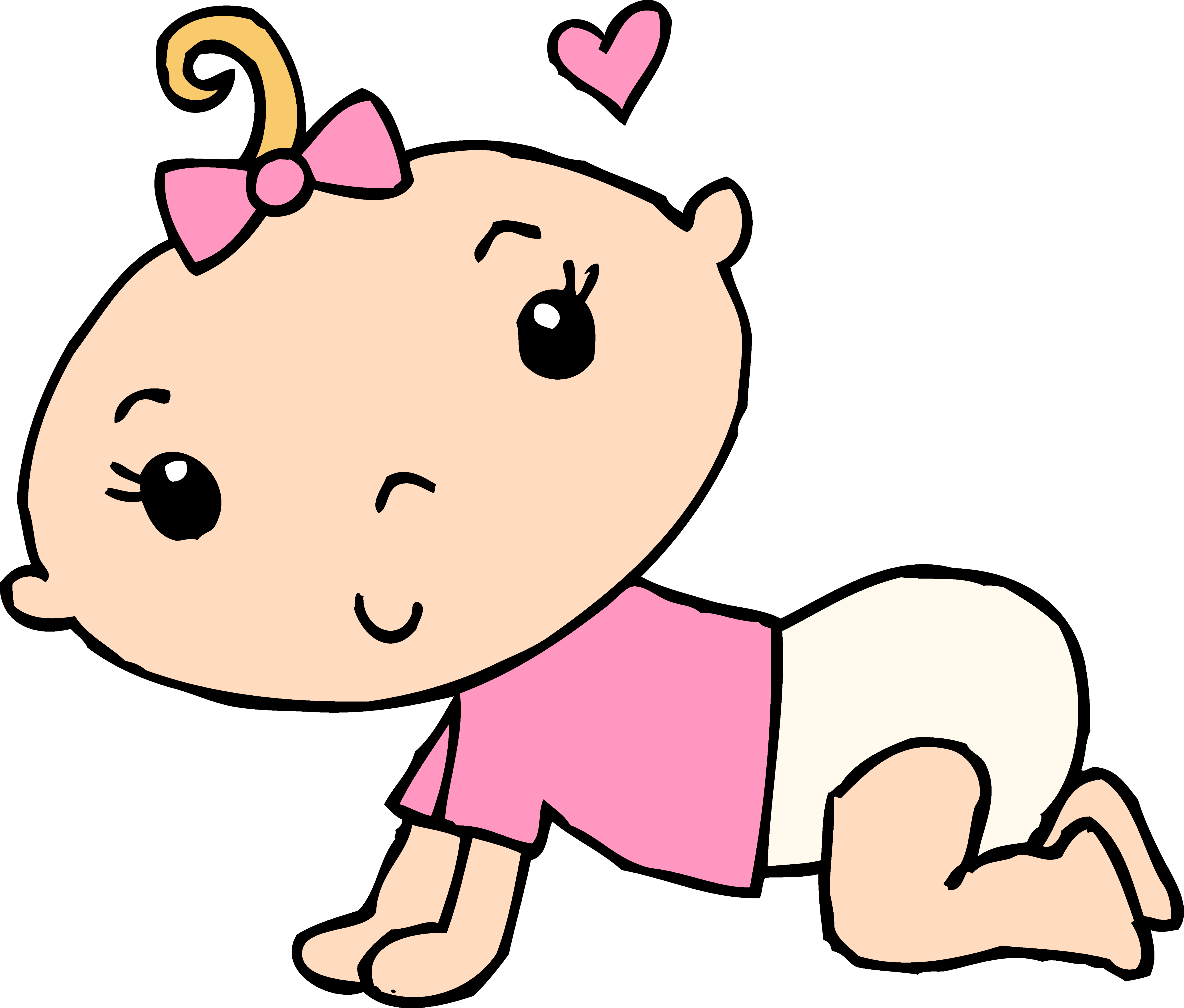 Young clipart easy baby. Newborn free girl shower