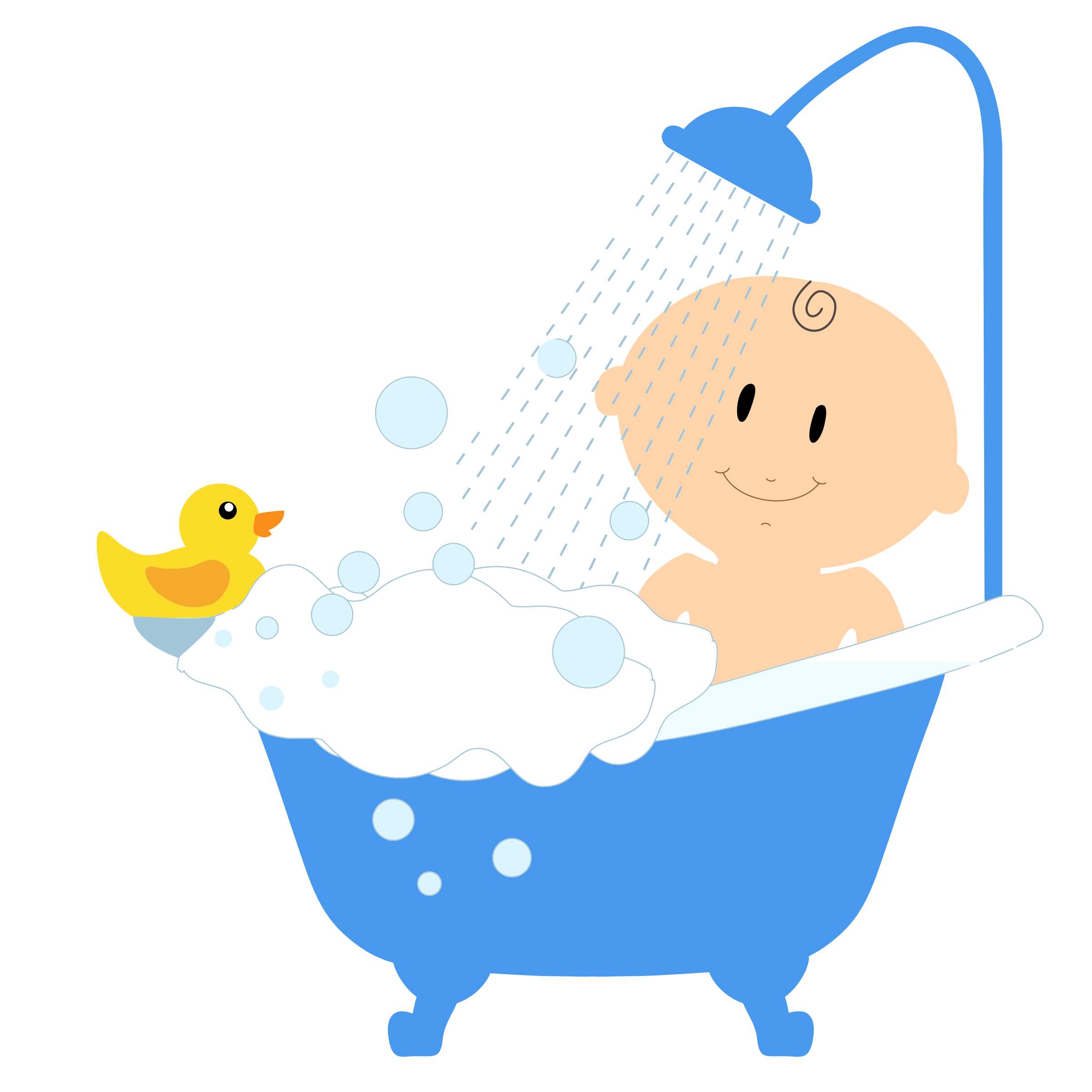 bath clipart baby boy