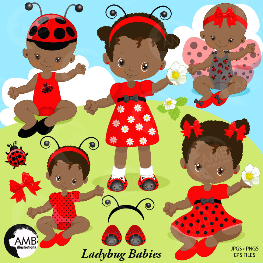 babies clipart ladybug