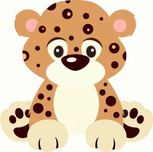 babies clipart leopard