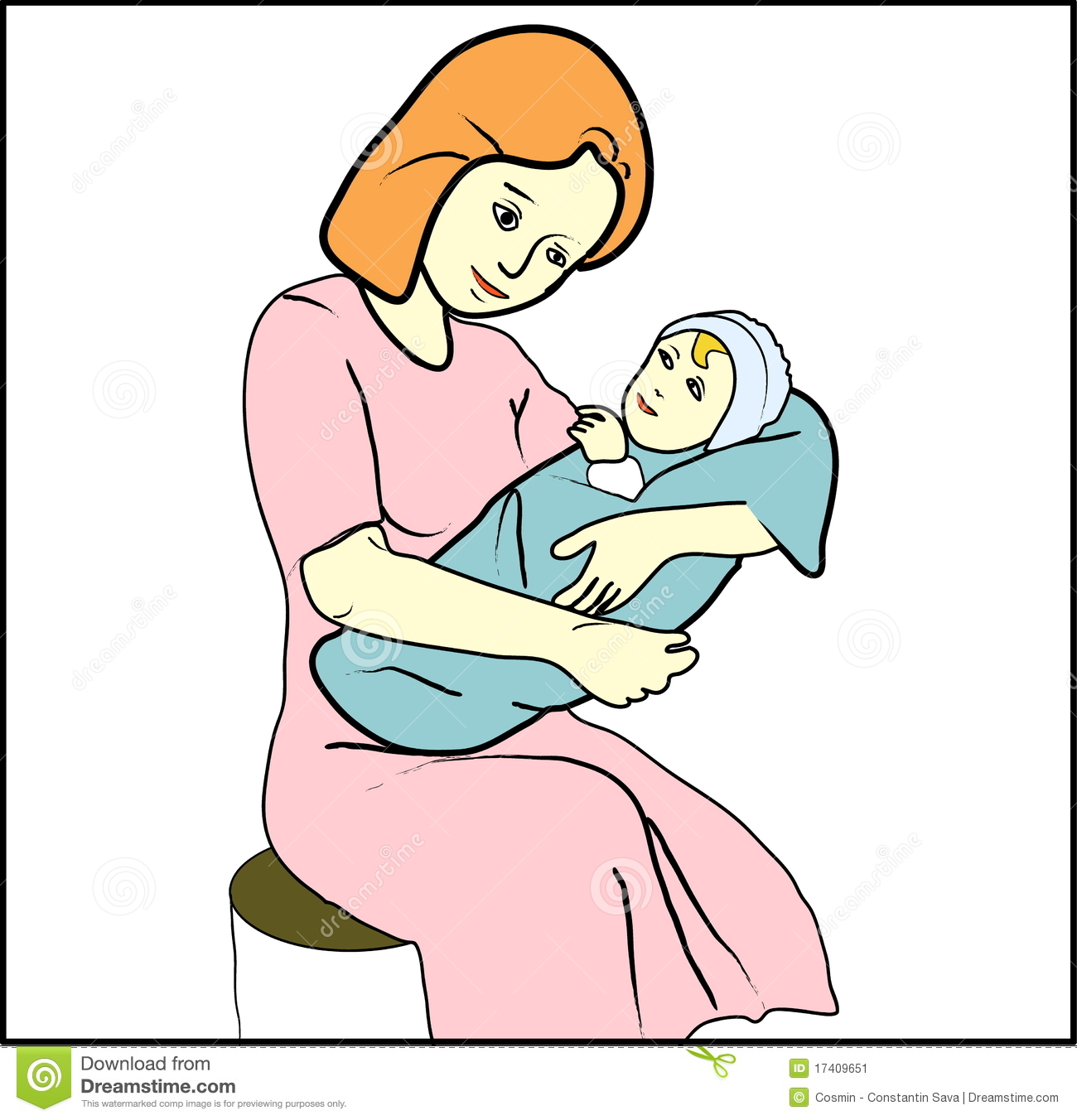 babies clipart mother