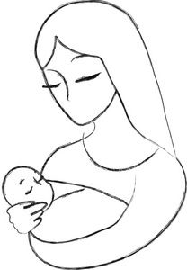 babies clipart mother